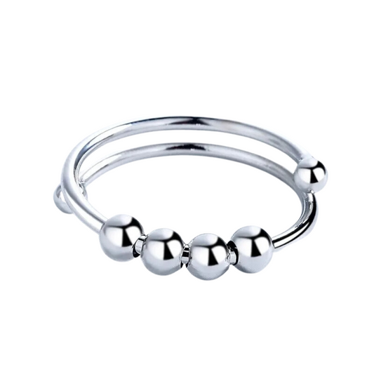 Anillo anti-estres  silver