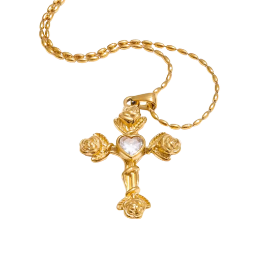 Cadena Cruz&Flor