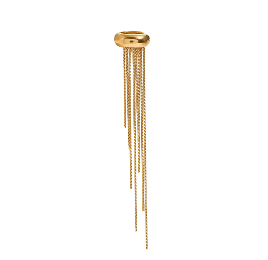 Long ear cuff gold