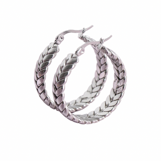 Hoops Braid Silver